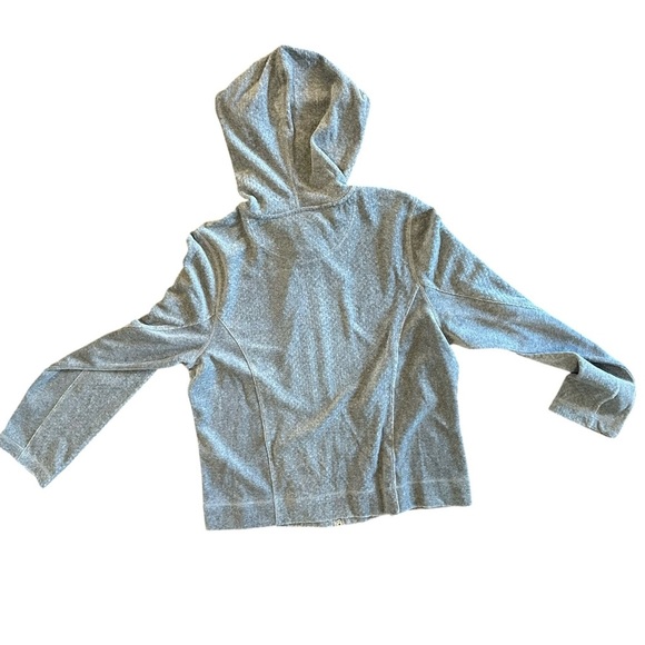 Women’s Coldwater Creek Zip Up Hoodie Gray Textured Size Medium NWT $59 - Picture 4 of 6